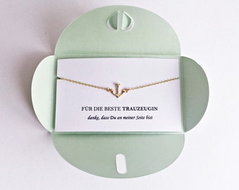 BEST maid of honor gift, anchor bracelet GOLD, mint green packaging, stickers, wedding gift, maid of honor surprise, Love