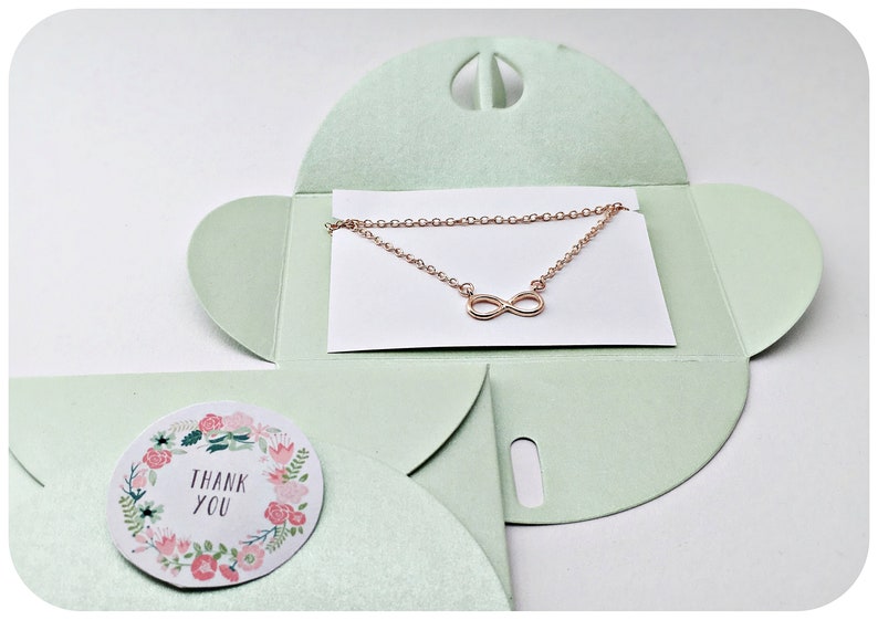 Infinity Kette ROS\u00c9GOLD Geschenk Dankesch\u00f6n