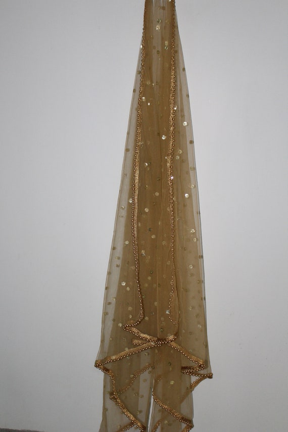 Party wear golden best sale dupatta