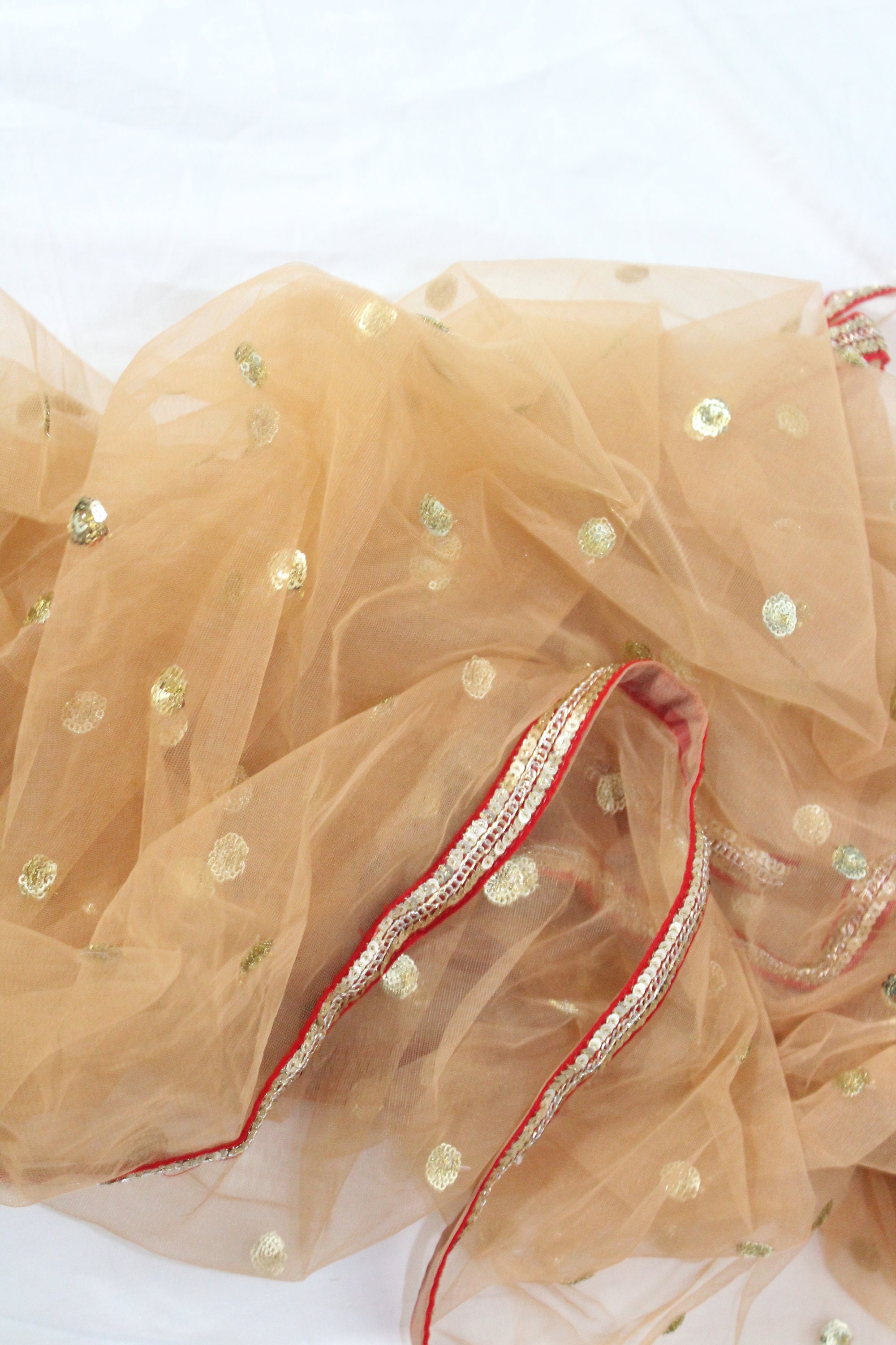 Dupatta with tassels Pink Net Dupatta with Golden Sequin Etsy