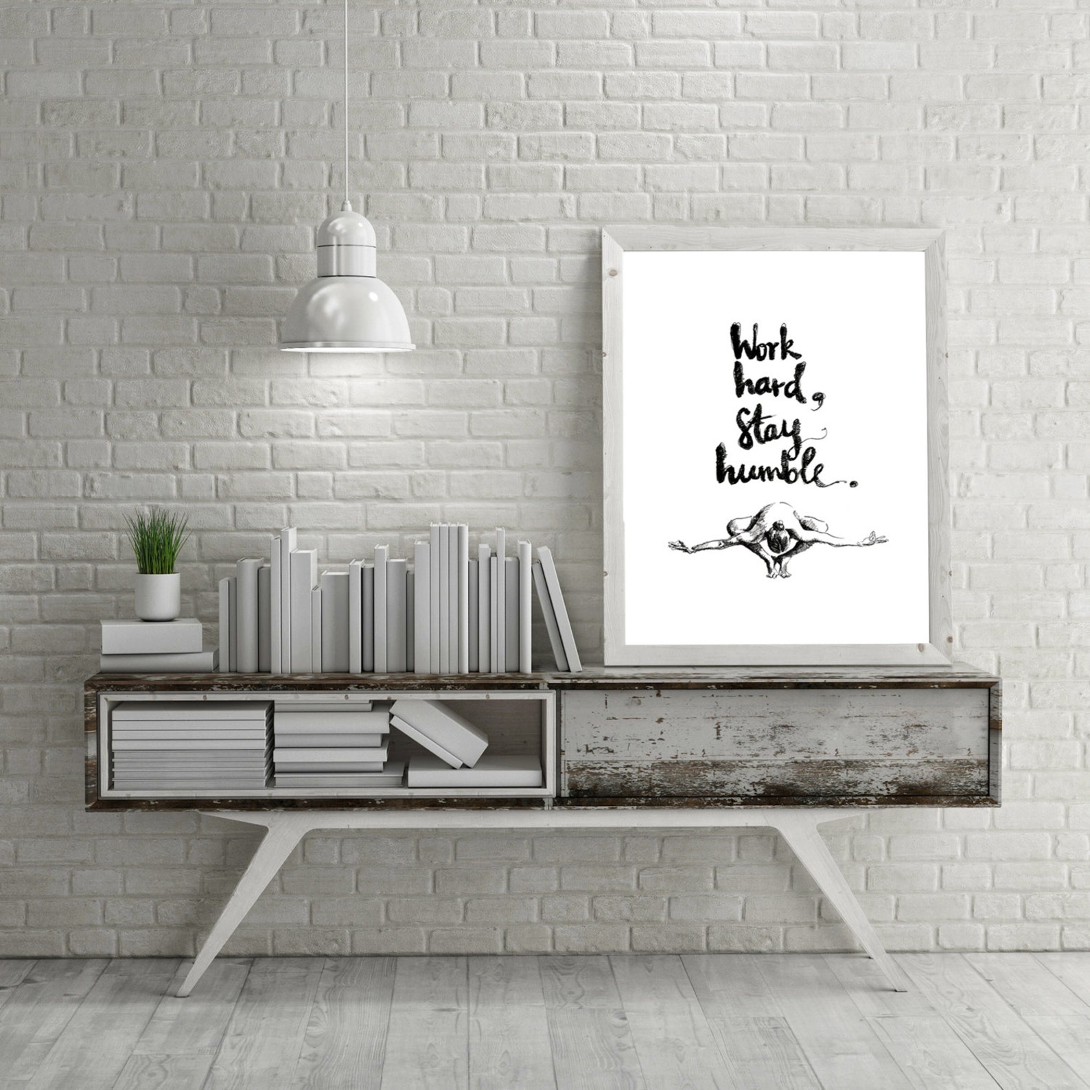 Custom Yoga Art Yoga Drawing Motivational Yoga Quote Art Etsy Canada
