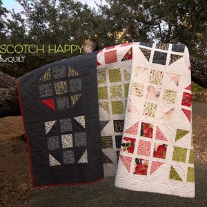 Quilt Pattern PDF Instant Download of HOPSCOTCH HAPPY Quilt by Robin Pickens / Layer Cake friendly / King, Queen, Twin and Lap sizes image 7