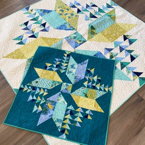 WIND DRIFTER PDF digital quilt pattern by Robin Pickens in 65 32 square Lap/Wall size image 5