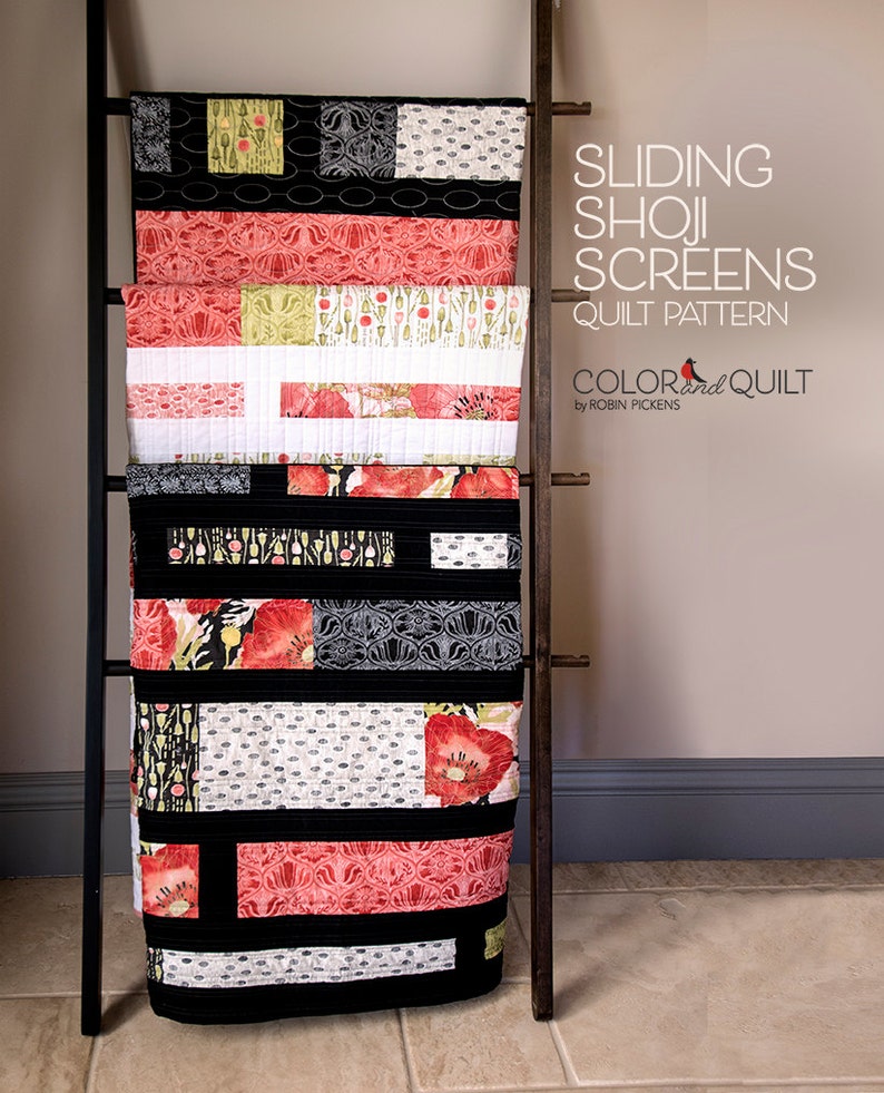 Quilt Pattern PDF download of Sliding Shoji | Etsy