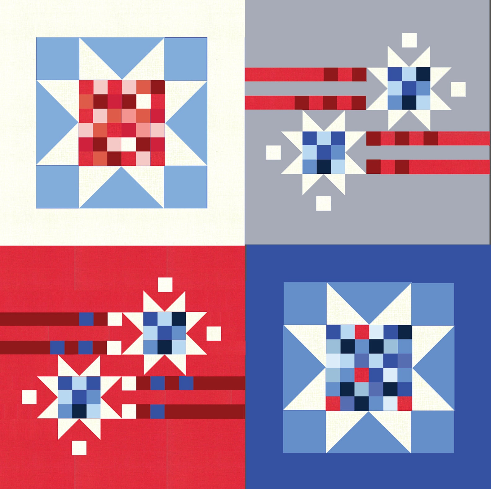 Showering Stars Table Runner and Pillow Covers Quilt Pattern - Etsy