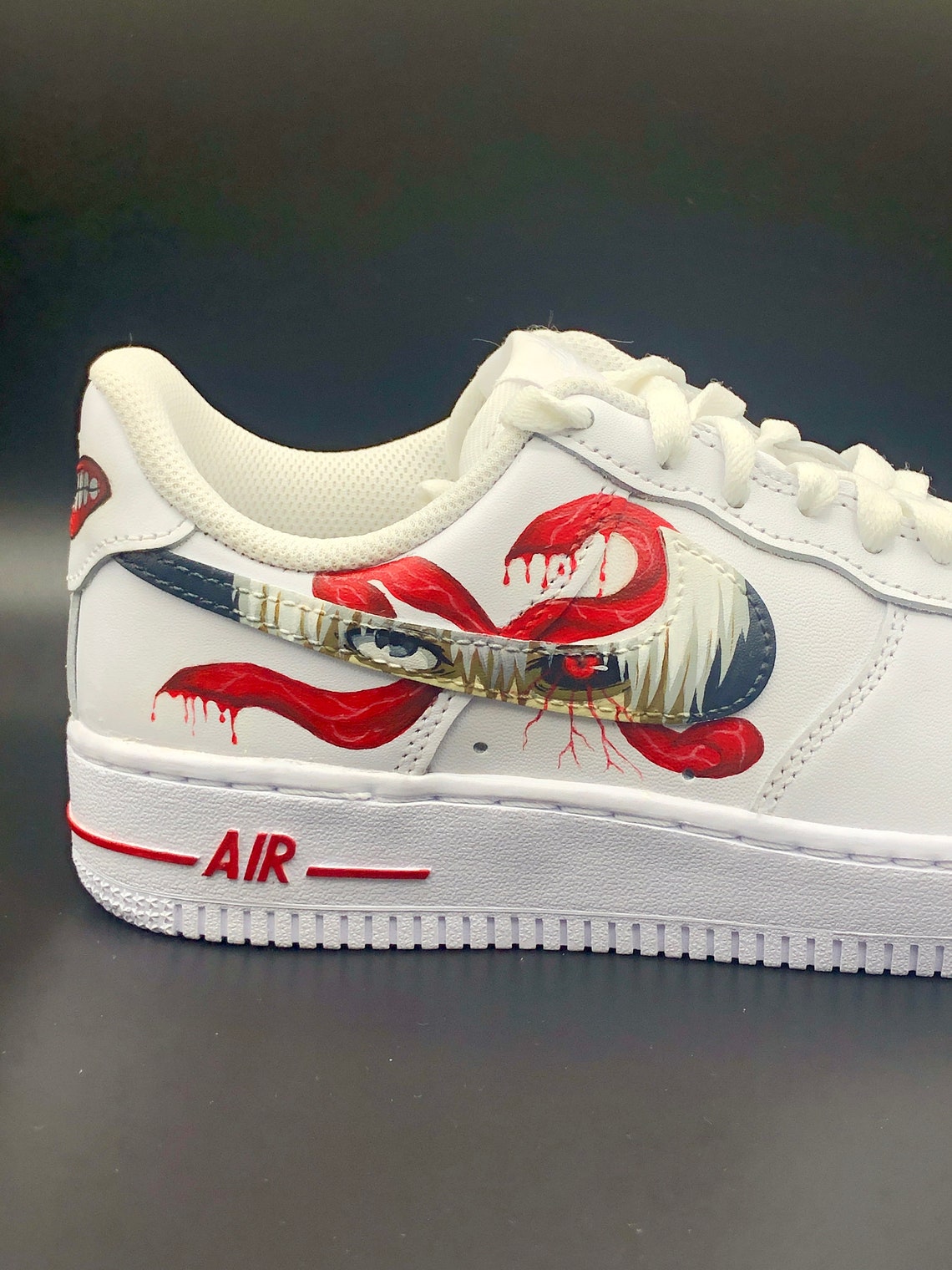 Hand painted Tokyo Ghoul Custom Nike Air Force 1 Custom | Etsy