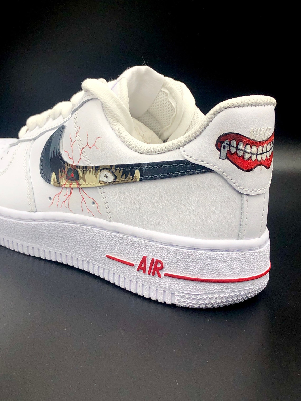 Hand painted Tokyo Ghoul Custom Nike Air Force 1 Custom | Etsy