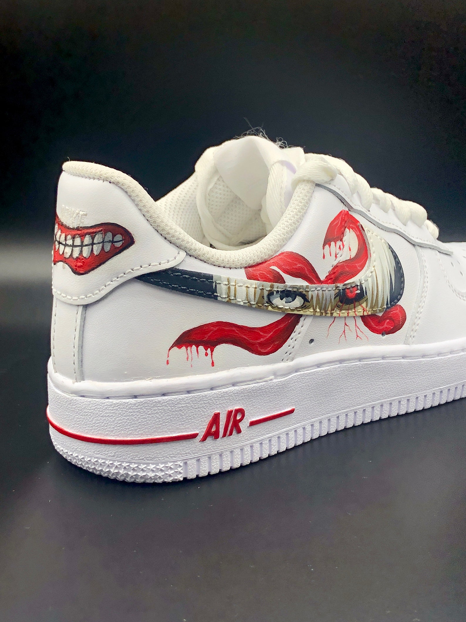 Hand painted Tokyo Ghoul Custom Nike Air Force 1 Custom | Etsy