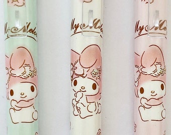 My Melody pretty pastels cute kawaii kitsch 0.5mm black gel ink clicker pens