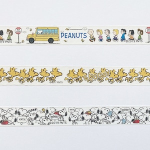 Snoopy Peanuts Woodstock Charlie Brown cute kawaii washi sticky masking deco tapes