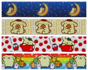 Pompompurin Pudding dog cute kawaii kitsch grosgrain ribbon