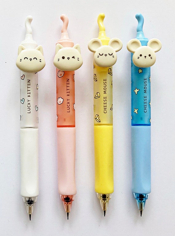 Cheese Mouse and Lucky Kitten Cute Kawaii Kitsch 0.5mm Mechanical