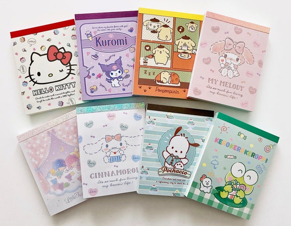 Sanrio Sticker Book Cute Hello Kitty Cinnamoroll Kuromi MyMelody