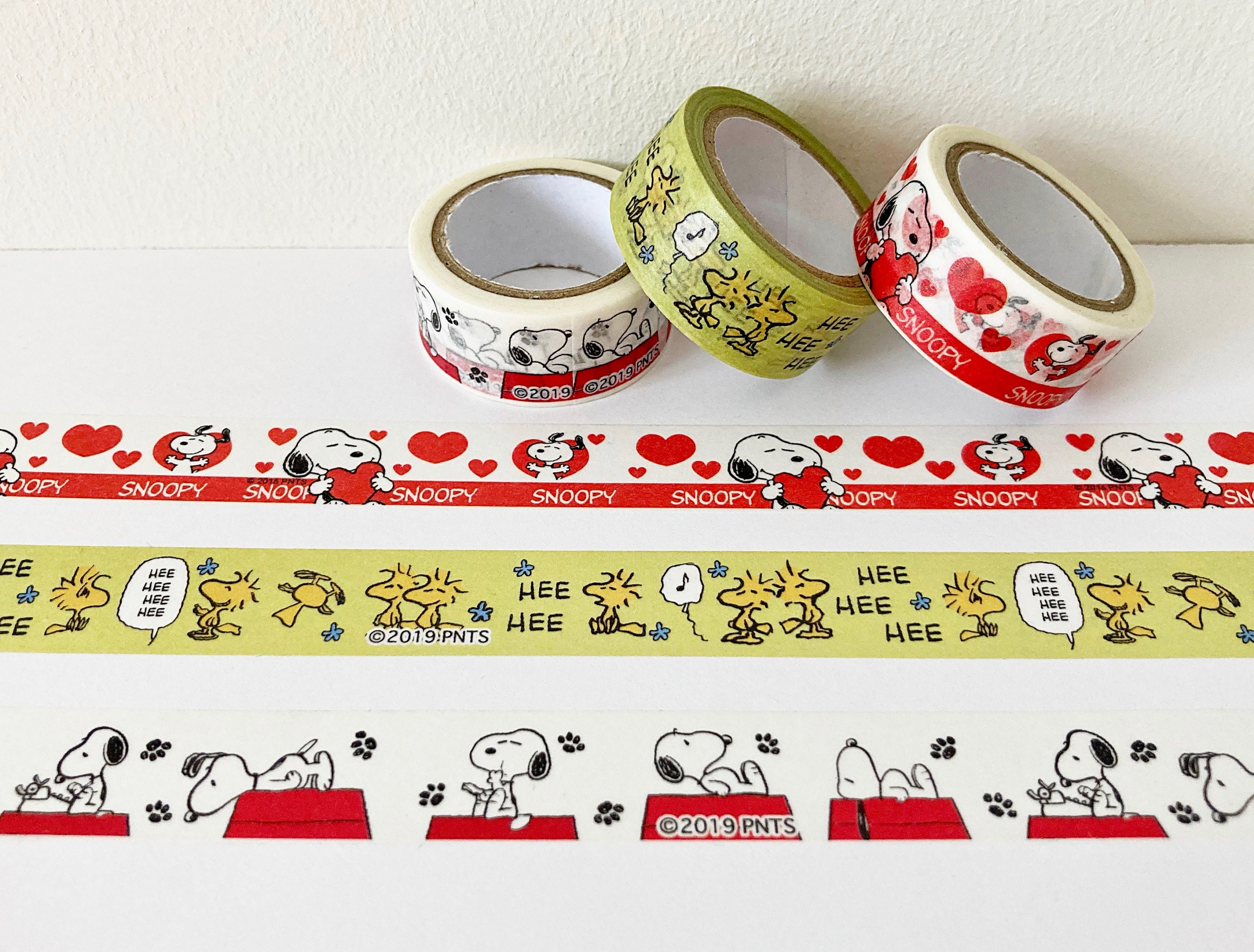 Snoopy Peanuts Woodstock Charlie Brown Cute Kawaii Washi Sticky Masking  Deco Tapes -  Sweden