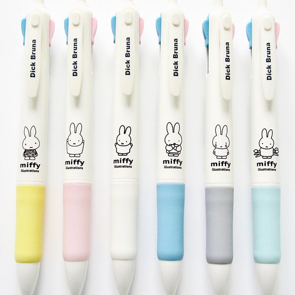 Miffy conejito conejo 'décadas' calidad premium lindo kawaii kitsch 4 colores multi bolígrafo clicker 0,5 mm