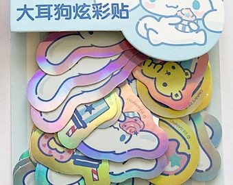 Sanrio Cinnamoroll Cute Kawaii Kitsch Laser Stickers - Etsy
