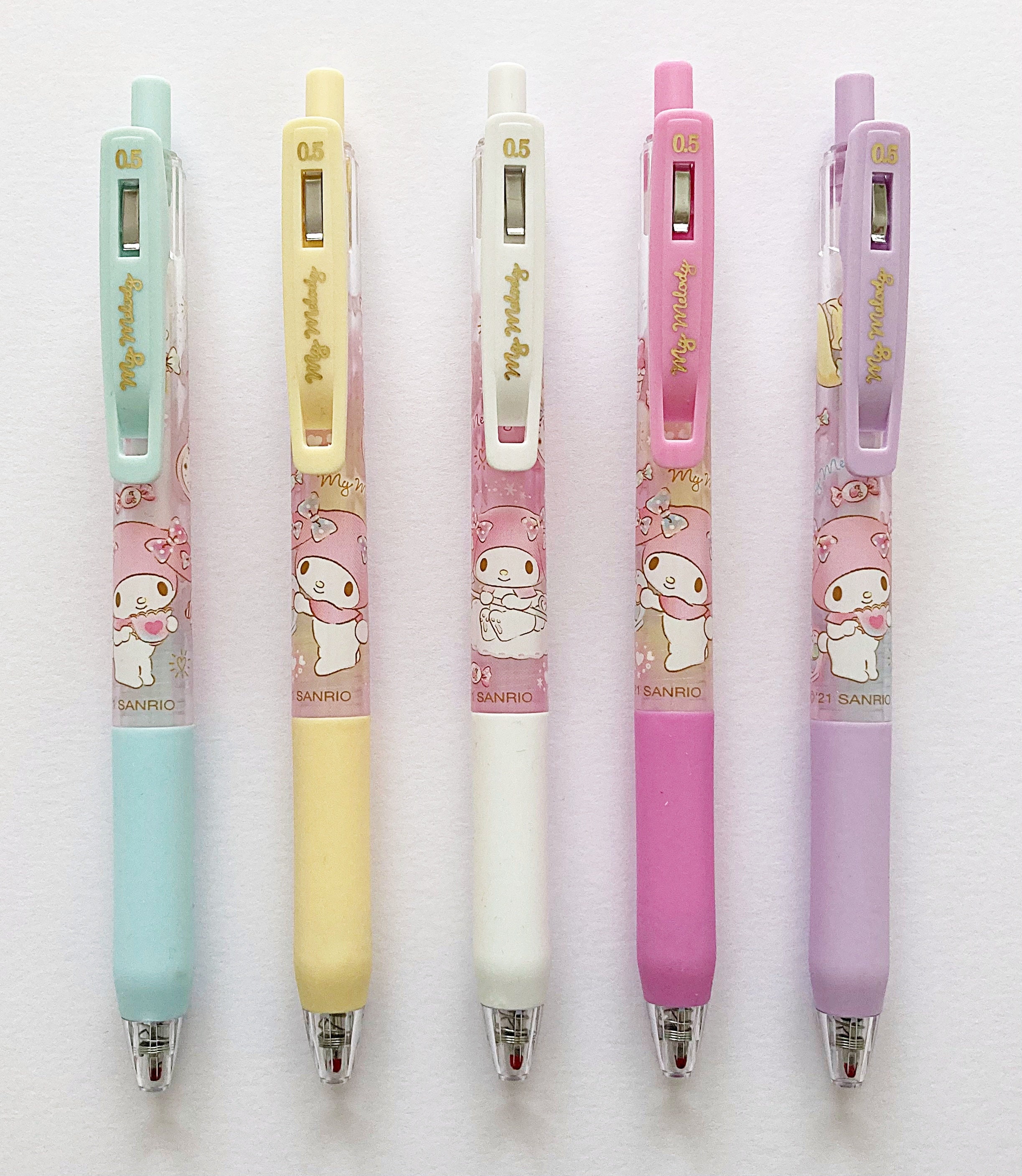 6pcs/set Sanrio Hello Kitty Pens Kawaii Printed Gel Pen Cartoon
