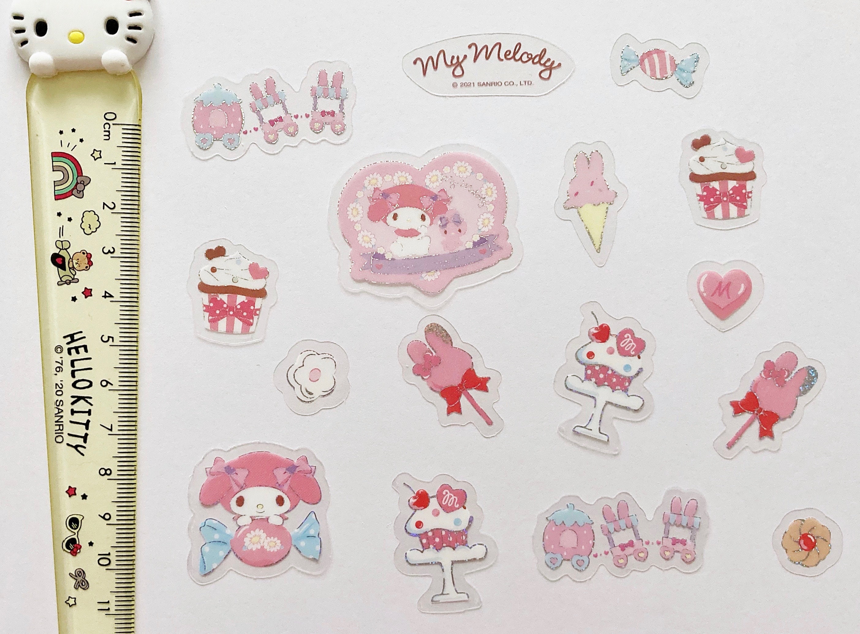 My Melody Holographic Kawaii Stickers