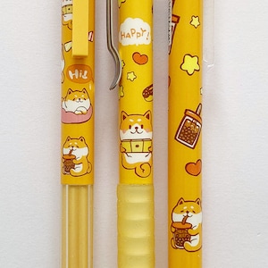 Shiba Inu puppy dogs cute kawaii 0.5mm black gel ink pens