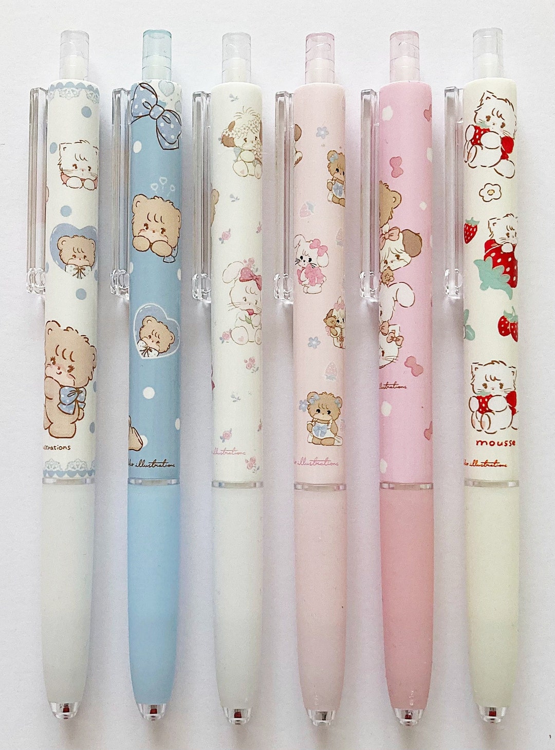 Mikko Illustrations Cute Kawaii Kitsch 0.5mm Black Clicker - Etsy