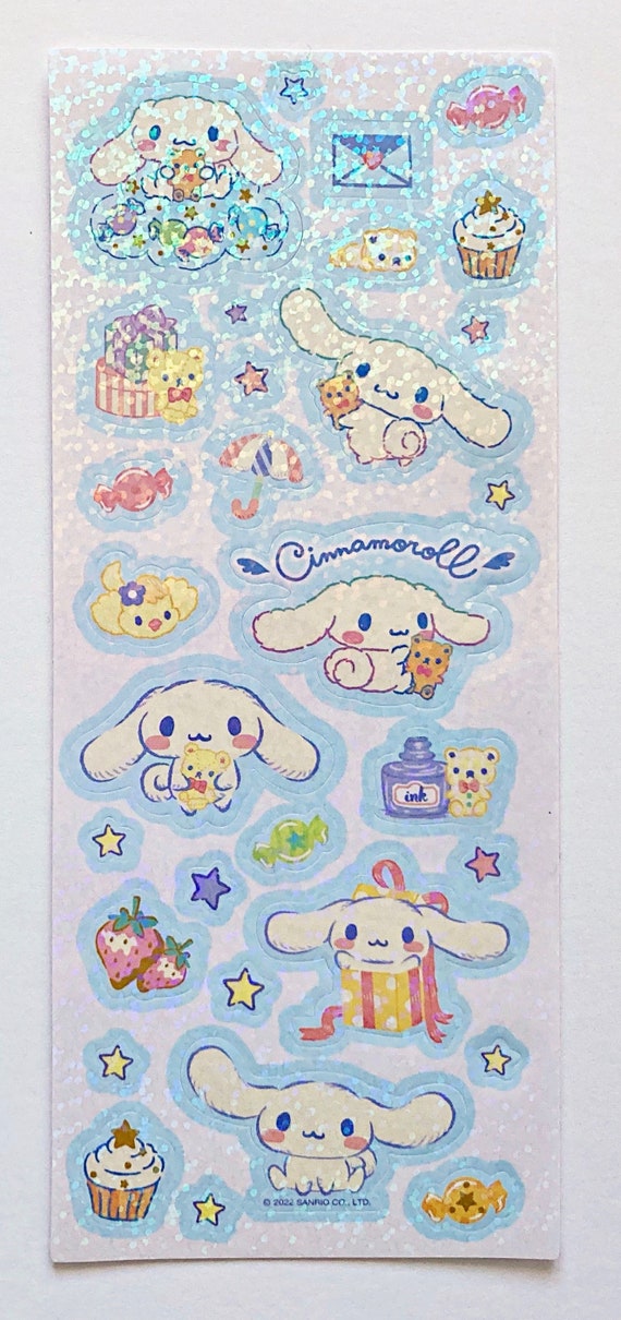 Adesivi Kawaii My Melody E Hello Kitty - Set Da 5 Fogli Decorativi Per Bambini - Foto 5