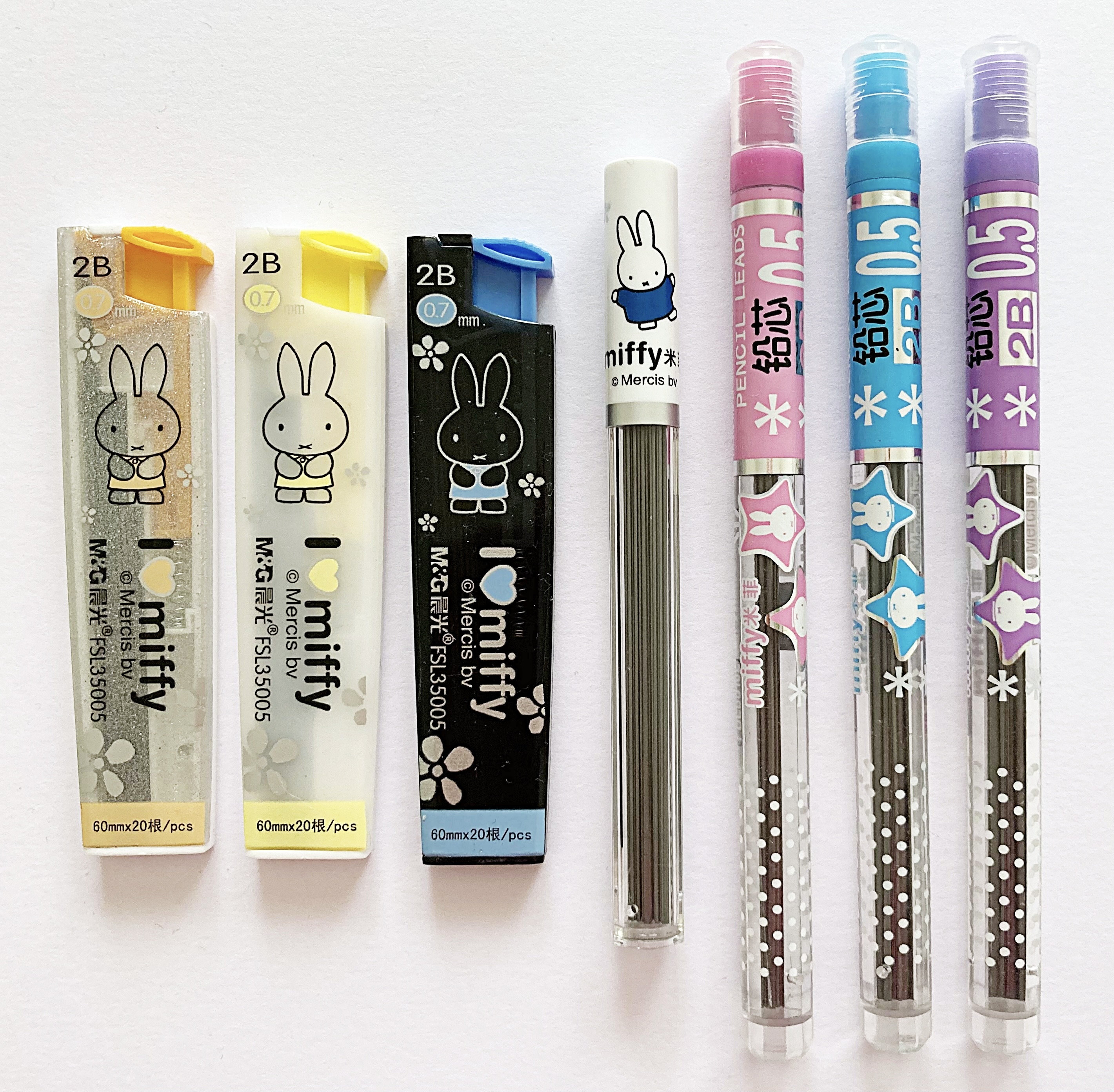 Miffy Bunny Rabbit Mechanical Pencil Refills Cute Kawaii Kitsch