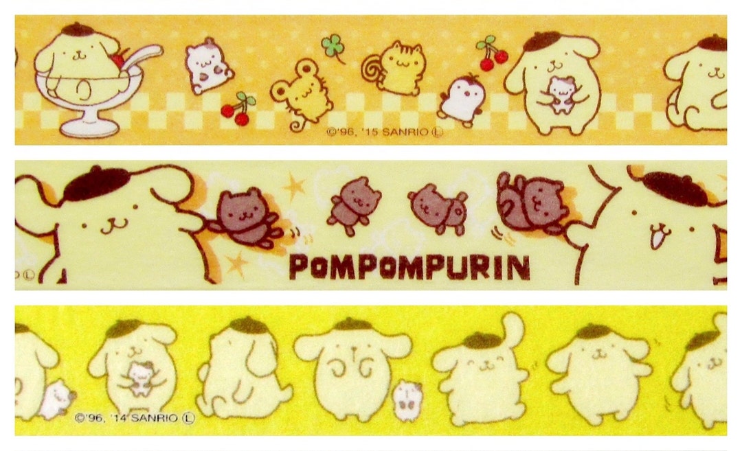 Sanrio Pom Pom Purin Washi Tape Washi-Tape Orange