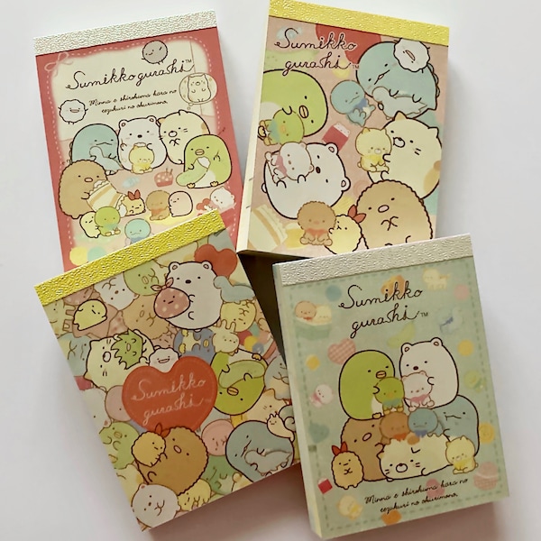 Sumikko Gurashi 'Babies' premium quality notepads with printed pages