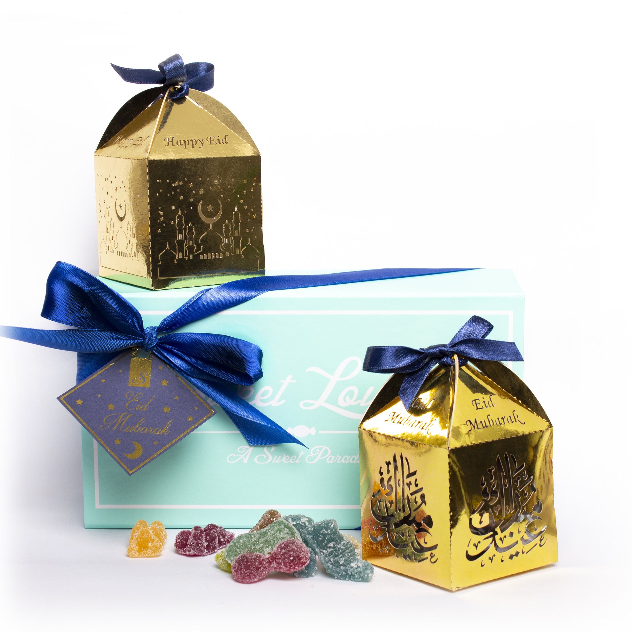Small Eid Mubarak Gift Box with 2 Eid Fizzy Mix Boxes Etsy