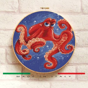 HANK OCTOPUS Cross Stitch Pattern PDF, Embroidery Cute Nursery Wall Decor, Nemo, Finding Dory Counted Cross Stitch Chart, Instant Download