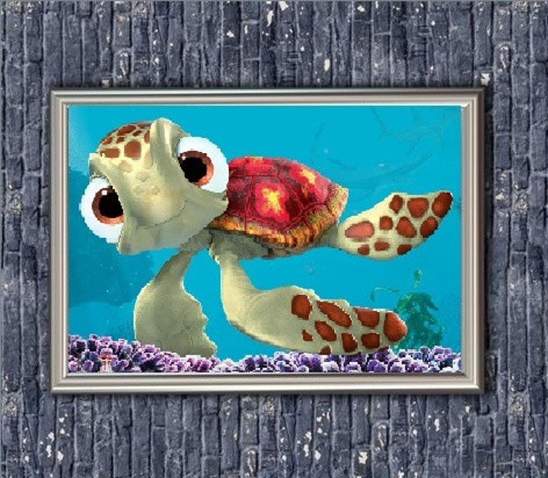 TURTLE Finding Nemo Cross Stitch Pattern PDF Disney | Etsy