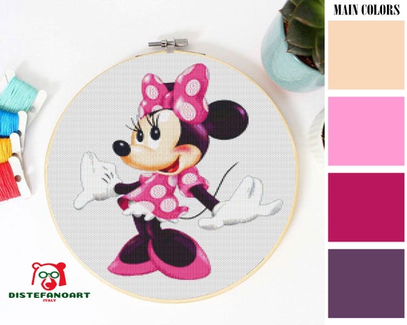 Minnie Mouse Cross Stitch Chart