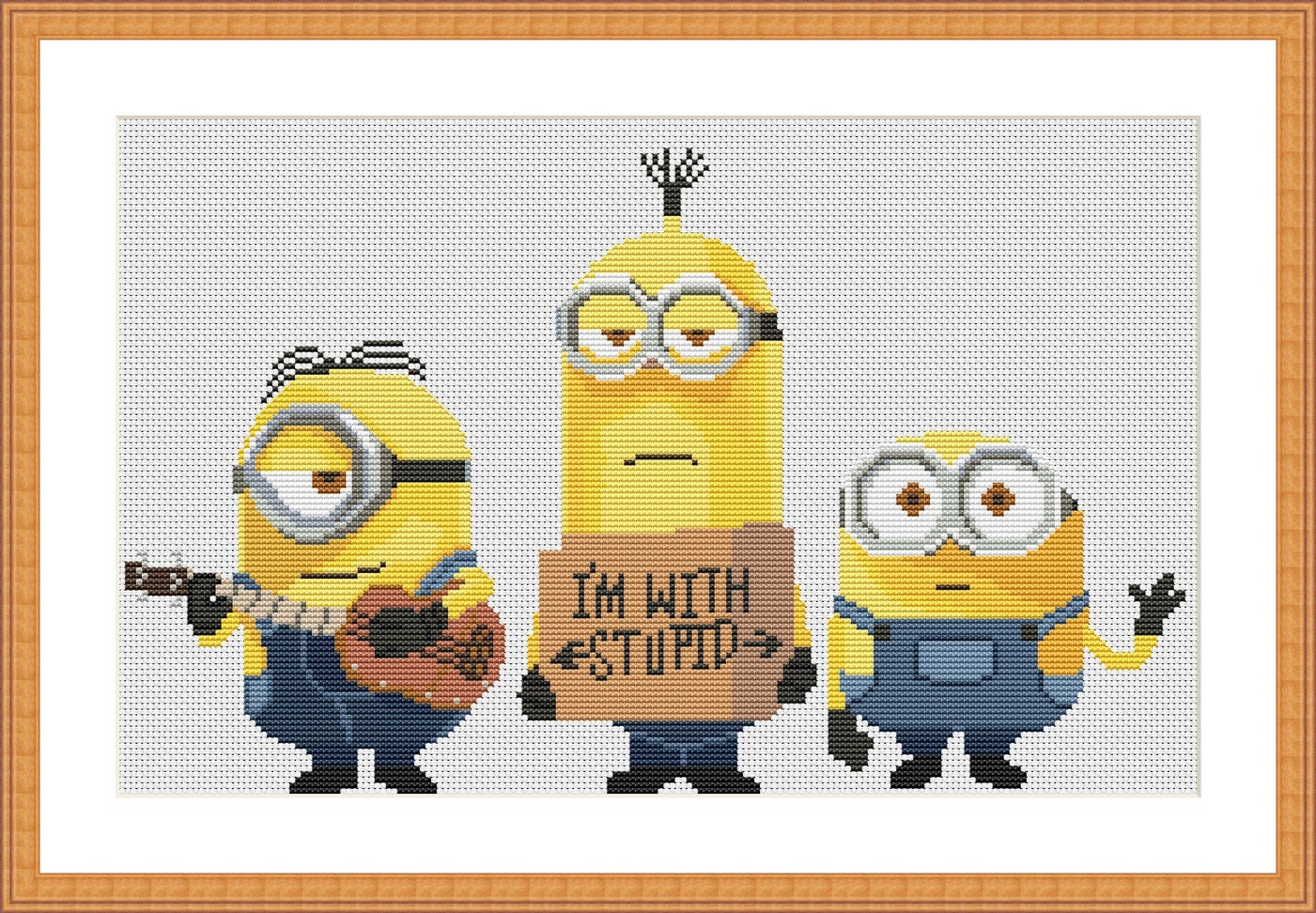 MINIONS Cross Stitch Pattern PDF Embroidery Chart Cute | Etsy