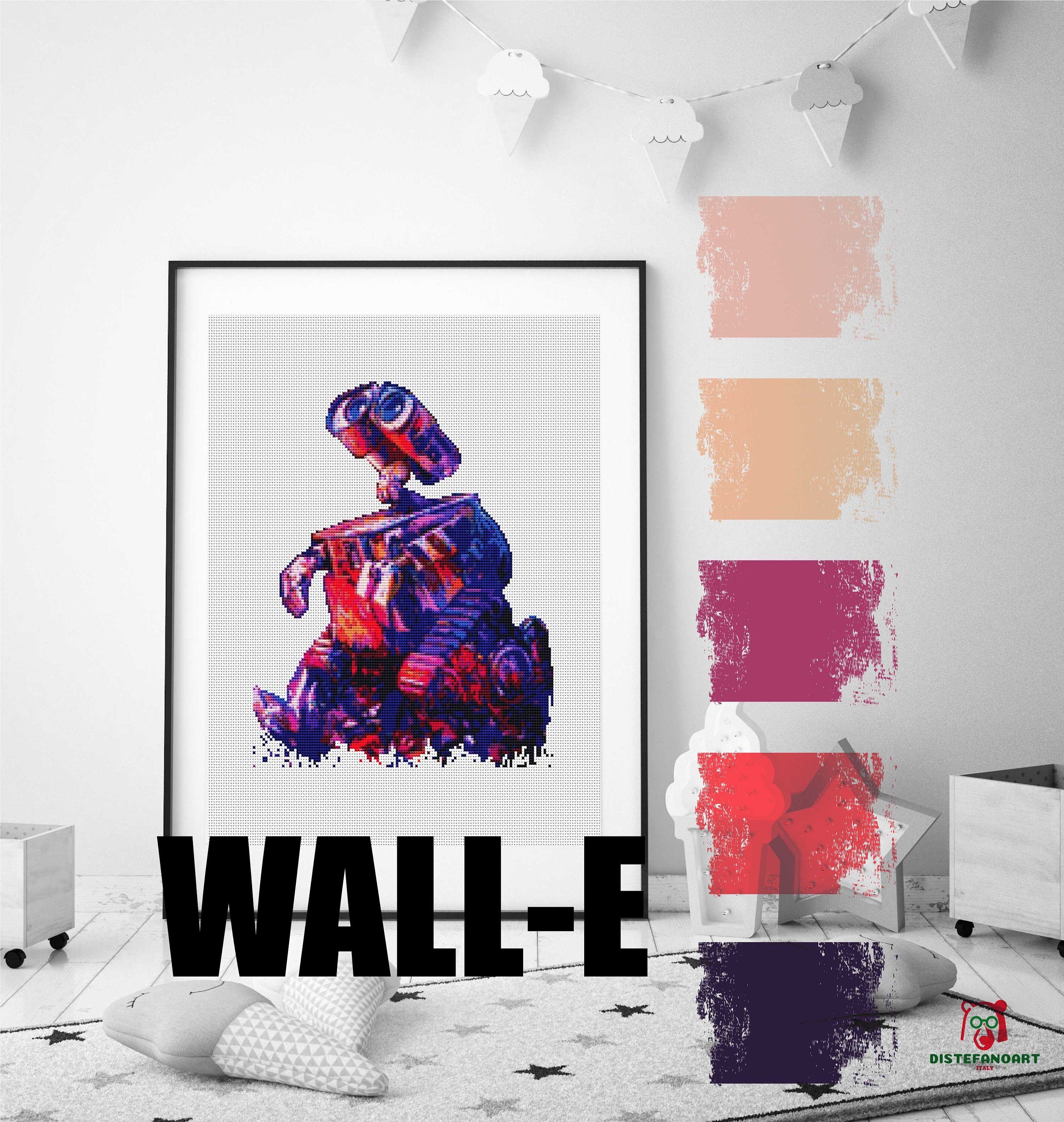 DREAMING WALLE Cross Stitch Pattern Embroidery Chart Decor Etsy