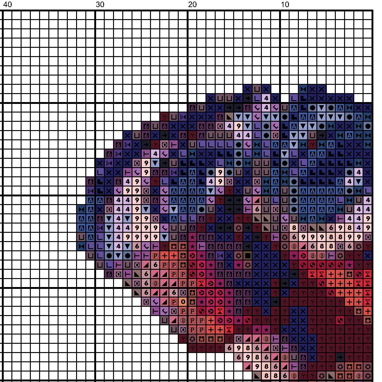 DREAMING WALLE Cross Stitch Pattern Embroidery Chart Decor Etsy