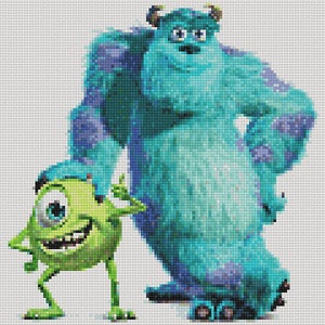 MONSTERS INC. Cross Stitch Pattern PDF, Embroidery Cute Nursery Wall ...