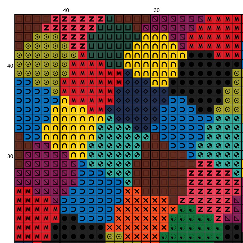 Peut inclure: Un motif abstrait color&eacute; avec des formes g&eacute;om&eacute;triques en rouge, jaune, bleu, vert, noir et marron. Le motif est compos&eacute; de carr&eacute;s, de cercles et d'autres formes.