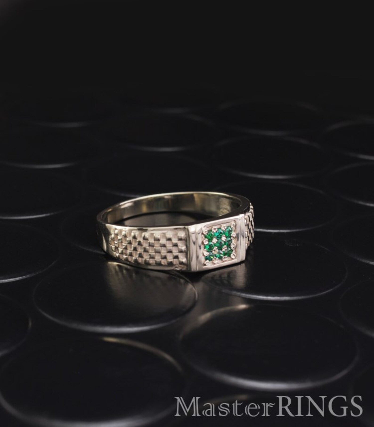 Emerald ring Men emerald ring Emerald unique Etsy