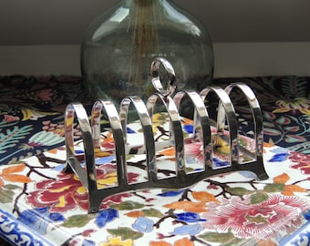 Excelente estante para tostadas en metal plateado de Ercuis art de la table