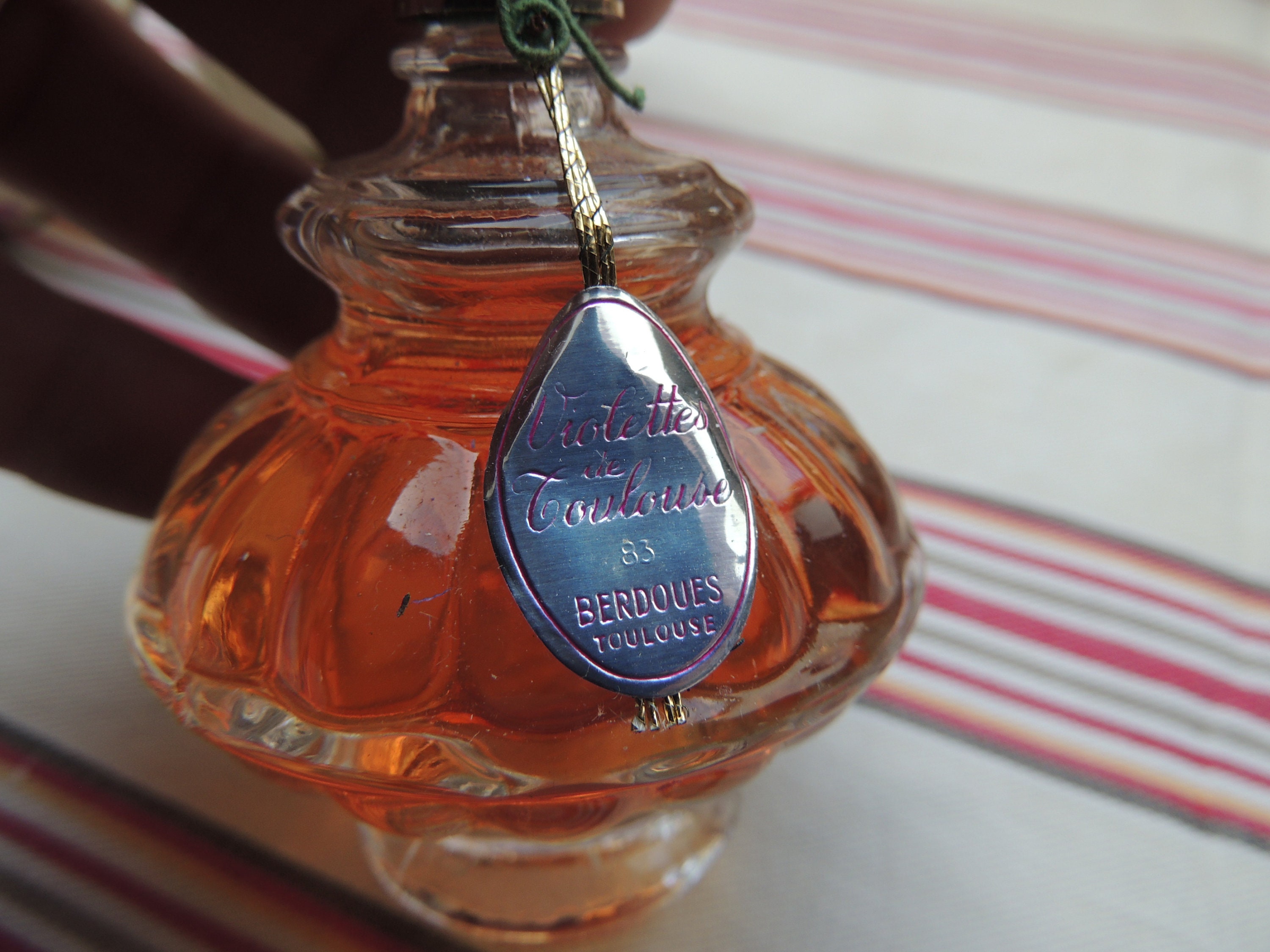 Set Violettes De Toulouse Berdoues Perfume Bottle and Vintage
