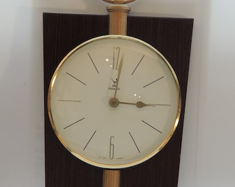 Superbe horloge pendule Jaz transistor licence Ato vintage (Réf/217)