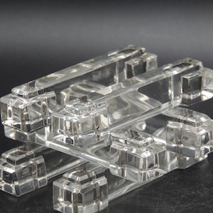 6 Constructive design knife rests, cubist post modernist tableware ref/ 188