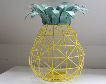 Wired candlestick Bouchara collection in the shape of a yellow and green pineapple ref/ 176