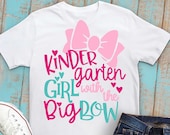 Kindergarten svg, Kindergarten Girl svg, Back to school svg, Girls svg, DXF, EPS, svg, kindergarten, kindergarten shirt, iron on, transfer