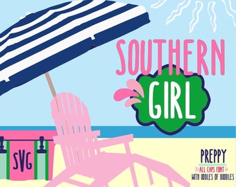 New from SHORT and LEMONS Southern Girl Font, Made for Clean Cutting or beautiful Printing! Font svg, OTF, All Caps, font, handwritten