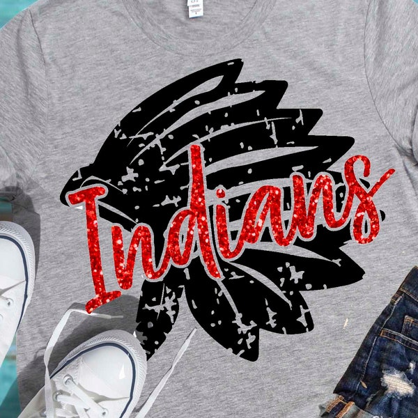 Indians svg, indian svg, svg, indians, grunge svg, distressed, indians shirt, shorts and lemons, digital download, vintage svg, cut file