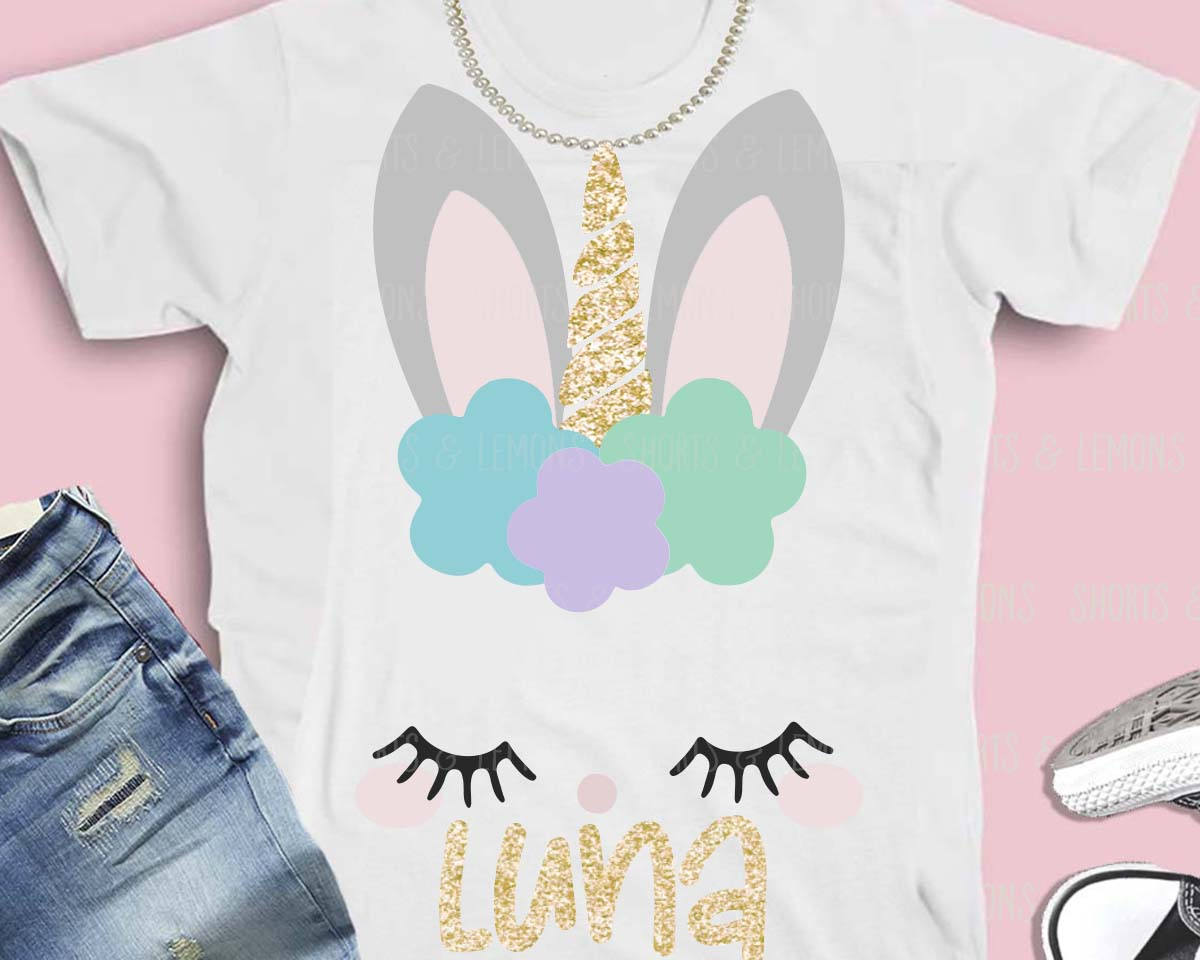Download Bunny unicorn svg Easter svg unicorn svg Bunny svg Kids | Etsy