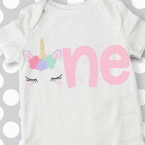 Primer cumpleaños svg, 1.er cumpleaños SVG, unicornio svg, transferencia de hierro, imprimible, eps, dxf, svgs, archivos de corte, cumpleaños de unicornio, unicornio svg
