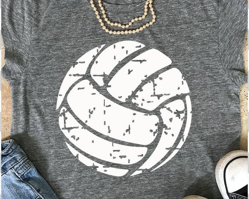 Volleyball Svg Distressed Volleyball Svg Dxf Eps Png Etsy