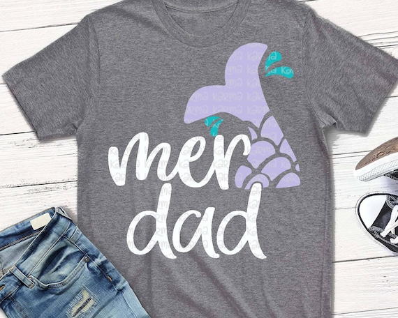 MERMAID svg mer dad svg merdad svg mer mom svg merdad | Etsy